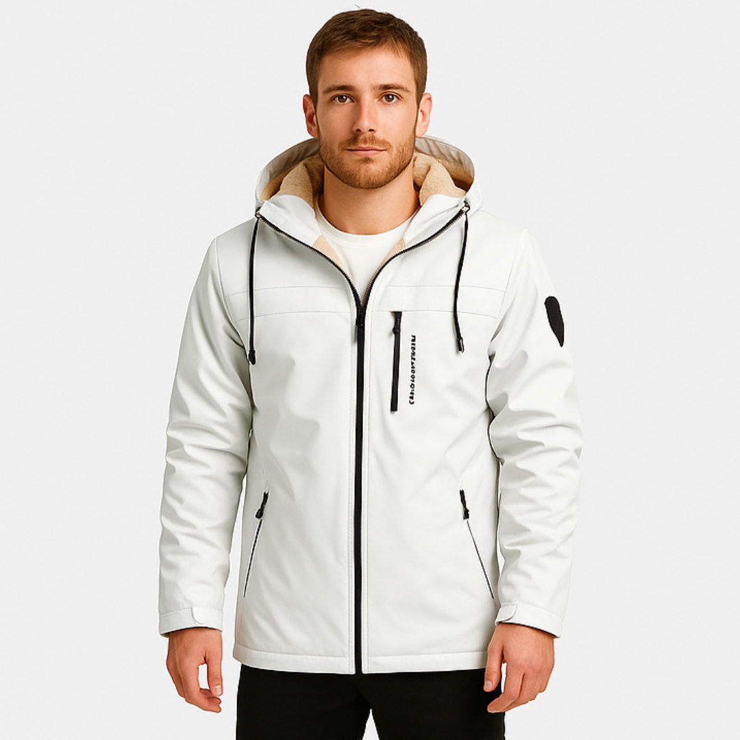 Heren Winterjas Met Warme Fleecevoering En Capuchon