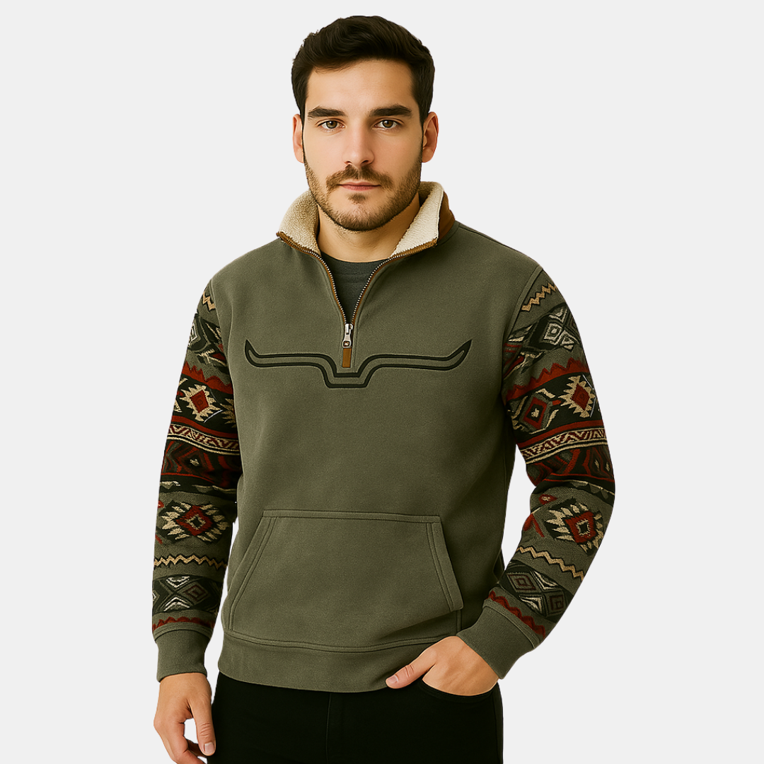 Herentrui Met Aztec Mouwen En Rits