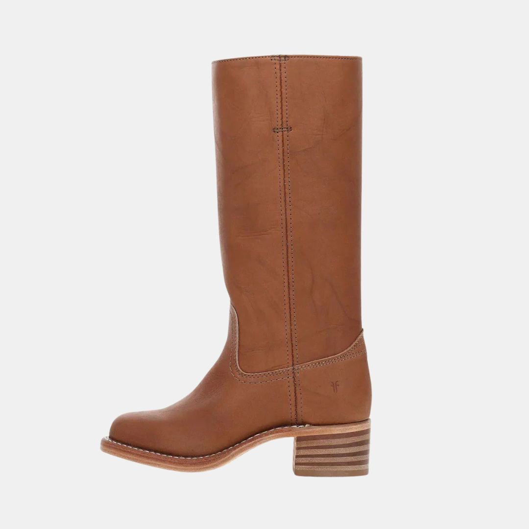 Hoge Dames Laarzen Met Leren Look