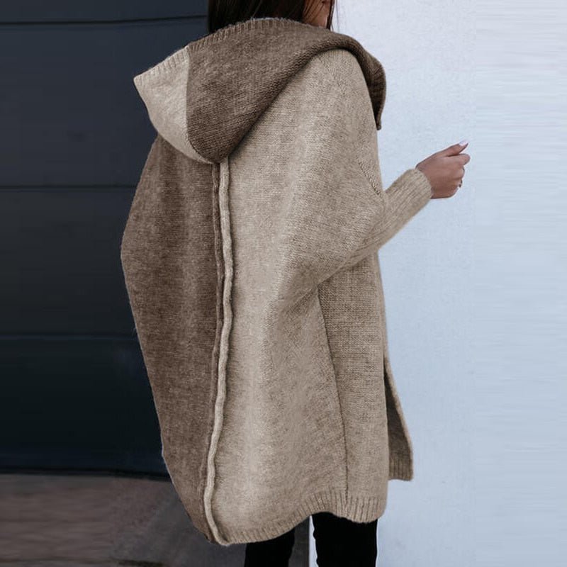 Jasmina dames vest met capuchon en lange mouwen