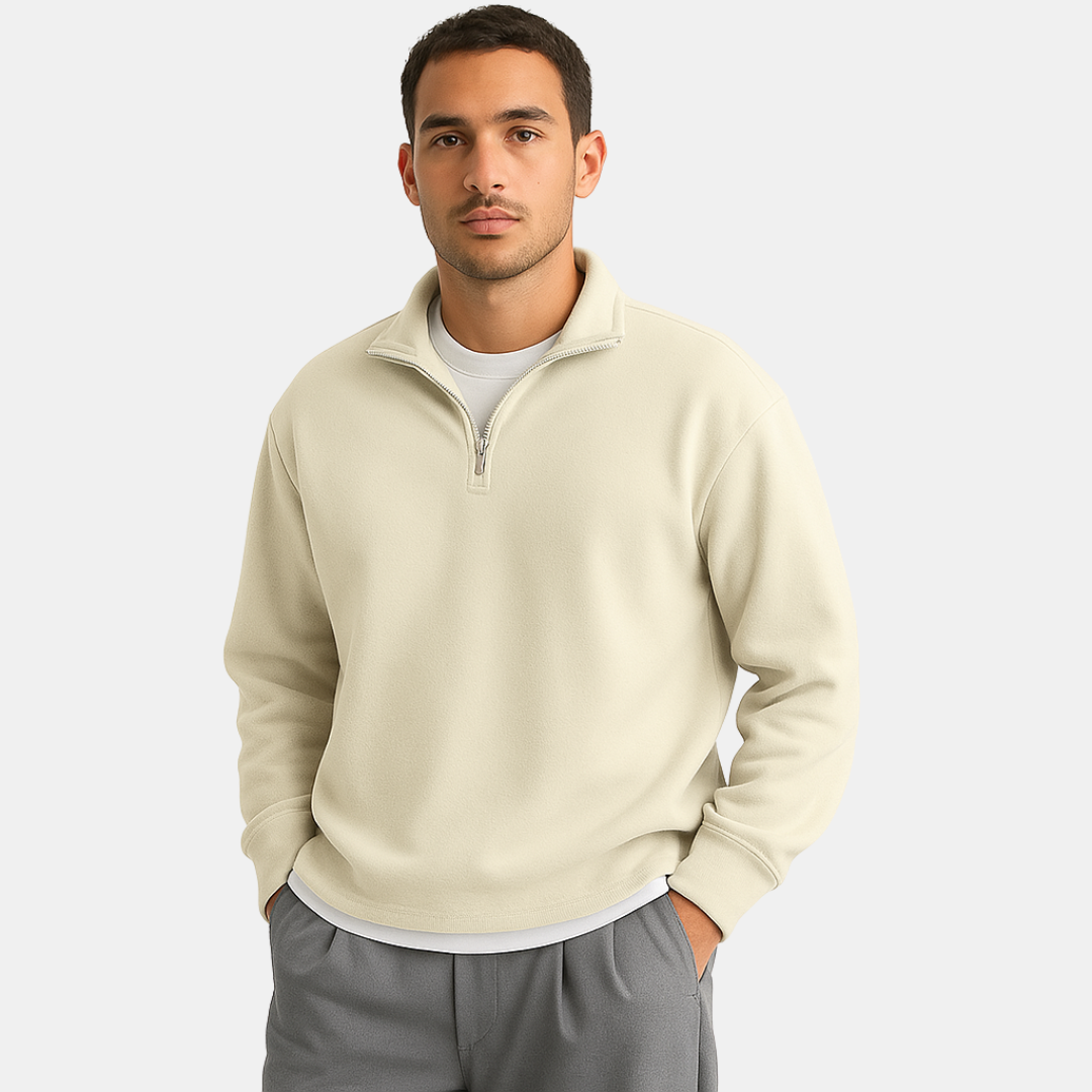Jeremy Casual Half zip fleece trui voor heren