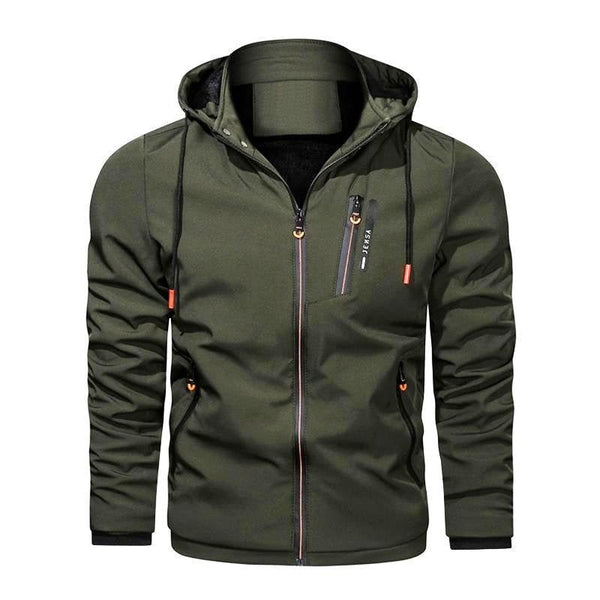 Jeroen Sportieve Outdoor Heren Jas Met Capuchon