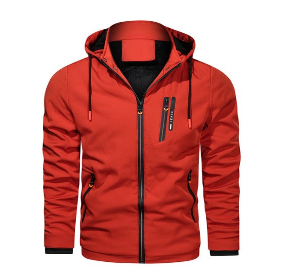 Jeroen Sportieve Outdoor Heren Jas Met Capuchon