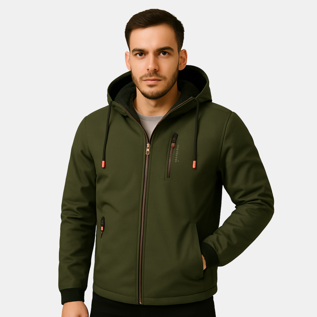 Jeroen Sportieve Outdoor Heren Jas Met Capuchon