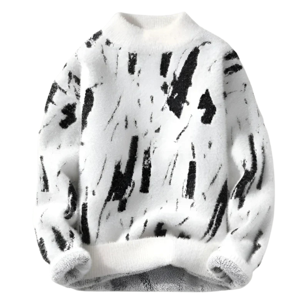 Jimmy Heren trui met abstracte print