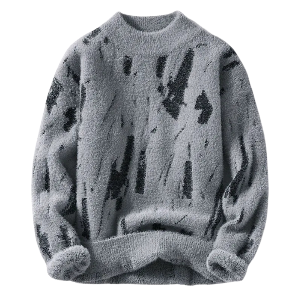 Jimmy Heren trui met abstracte print