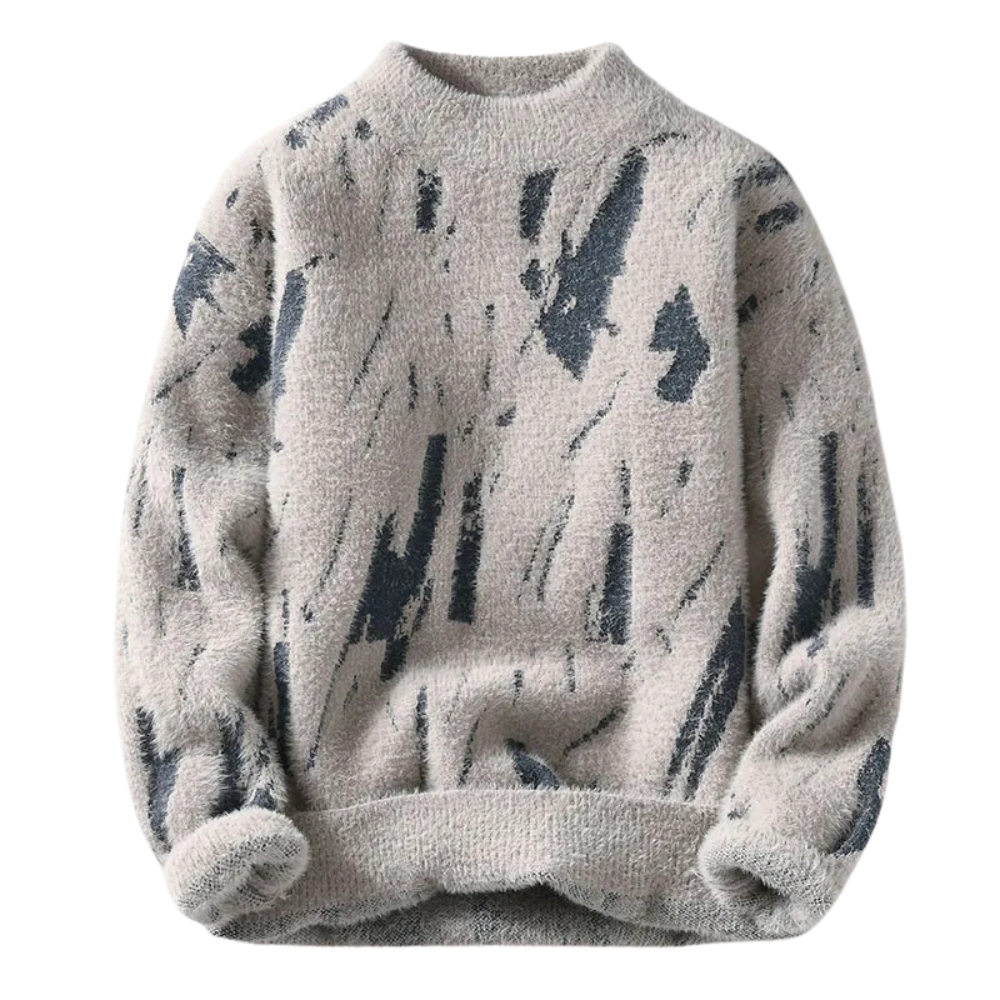 Jimmy Heren trui met abstracte print