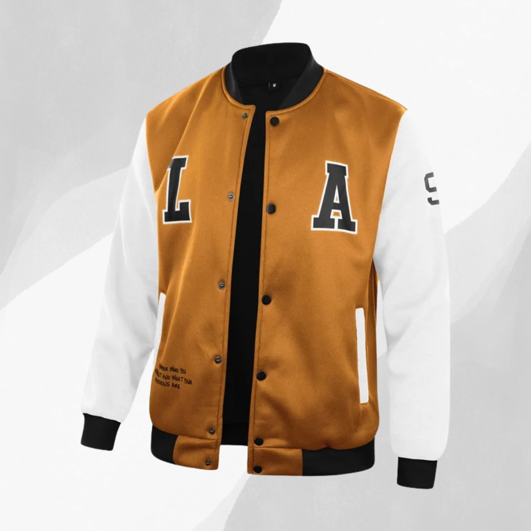 Jordan Heren varsity jas met sportieve details