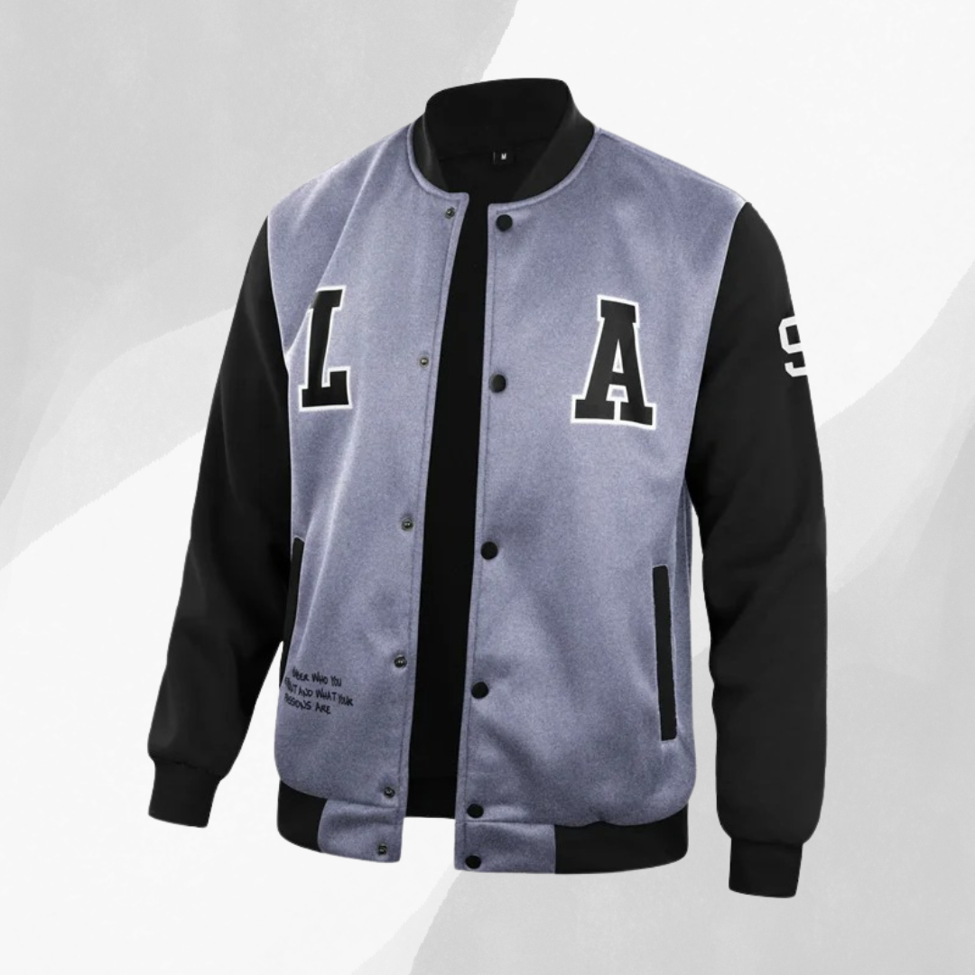 Jordan Heren varsity jas met sportieve details