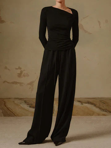 Joyce Dames top met asymmetrische halslijn