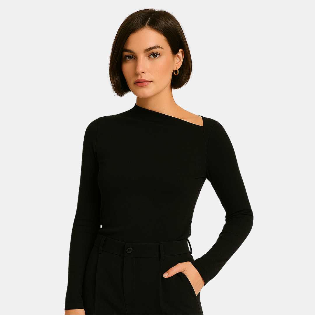 Joyce Dames top met asymmetrische halslijn