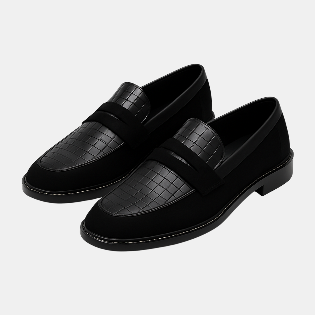 Kaiden luxe heren loafer met chique textuur