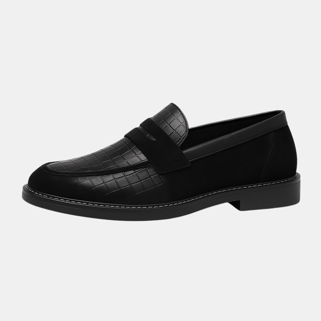 Kaiden luxe heren loafer met chique textuur