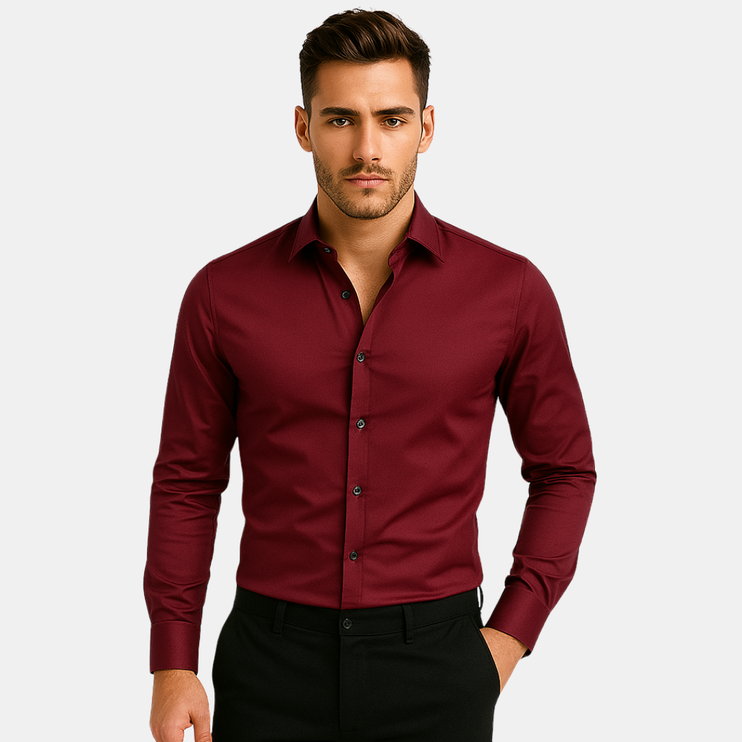 Kevin Heren slim fit overhemd met lange mouwen