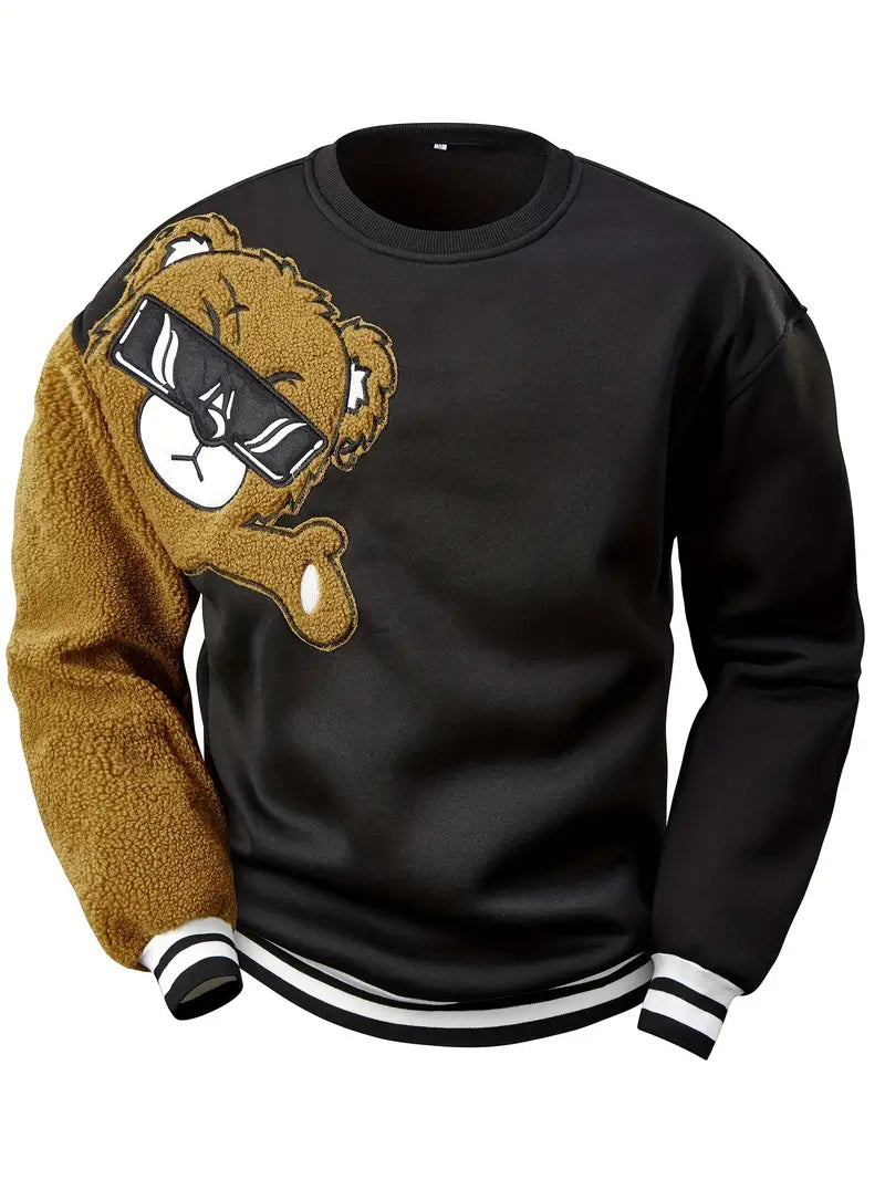 Leno Sweater met teddybeer design voor heren