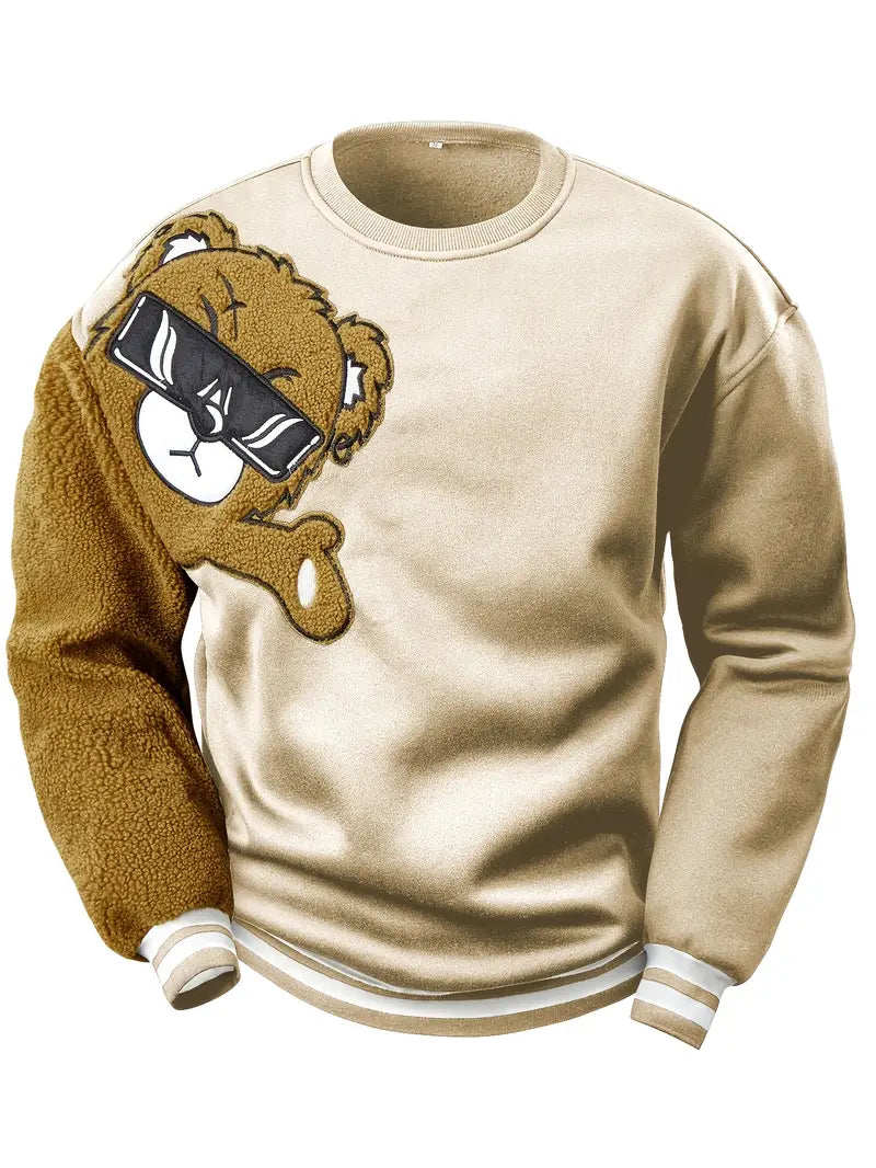 Leno Sweater met teddybeer design voor heren