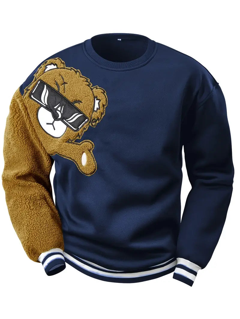 Leno Sweater met teddybeer design voor heren
