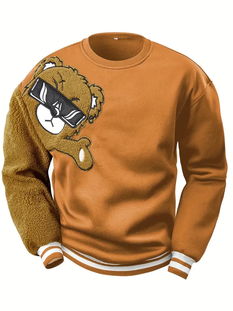 Leno Sweater met teddybeer design voor heren