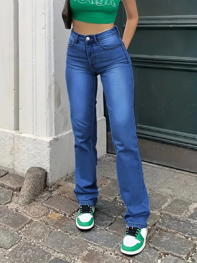 Leona dames straight leg jeans