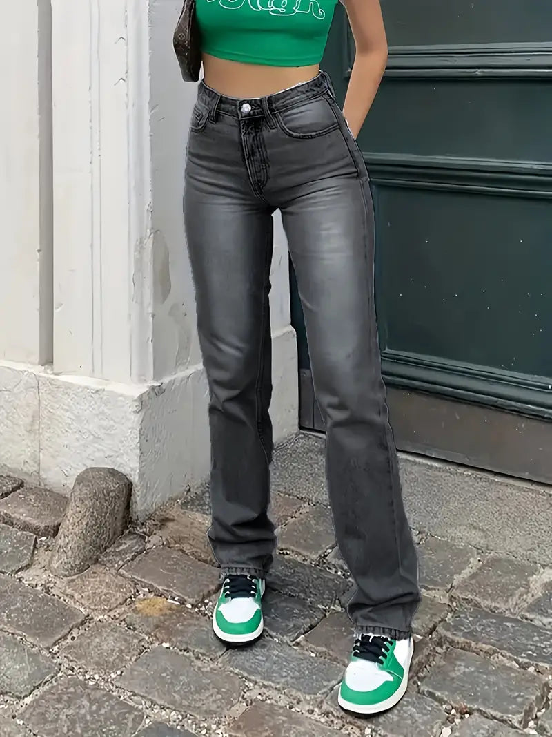 Leona dames straight leg jeans