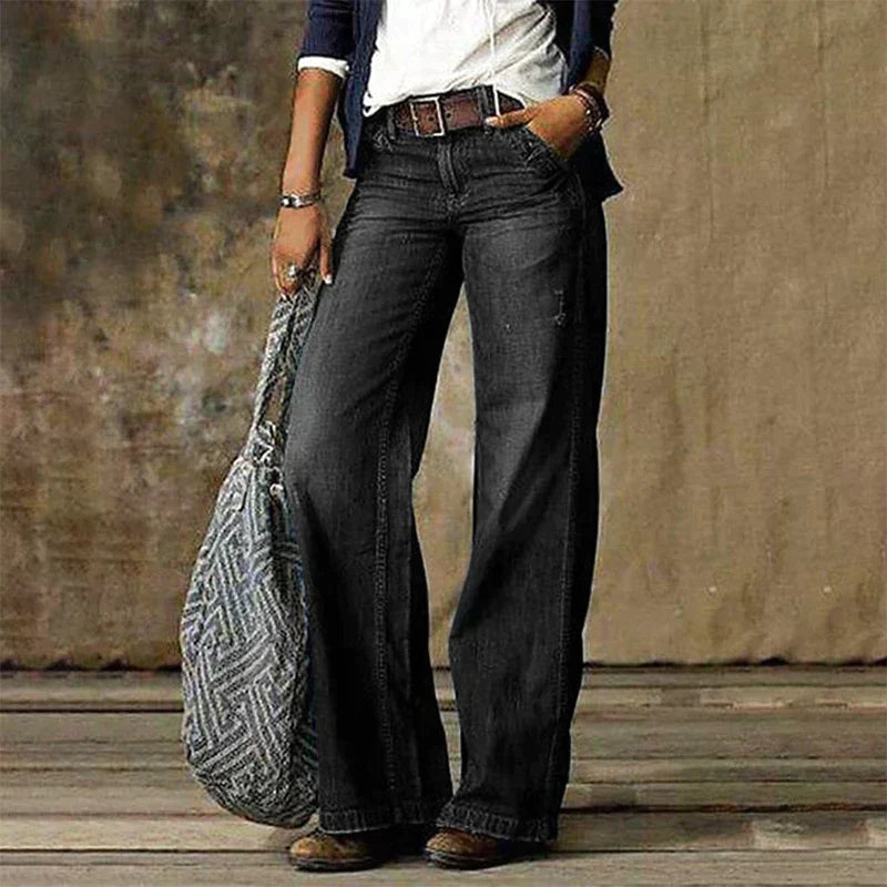 Lexi Dames high waist wide leg jeans