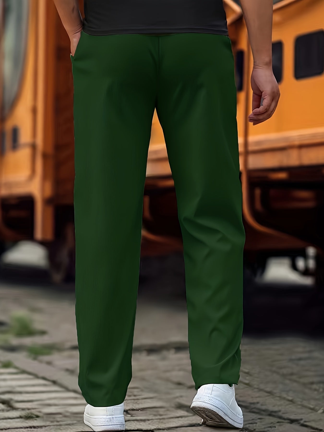 Lucas comfortabele oversized heren broek met trekkoord