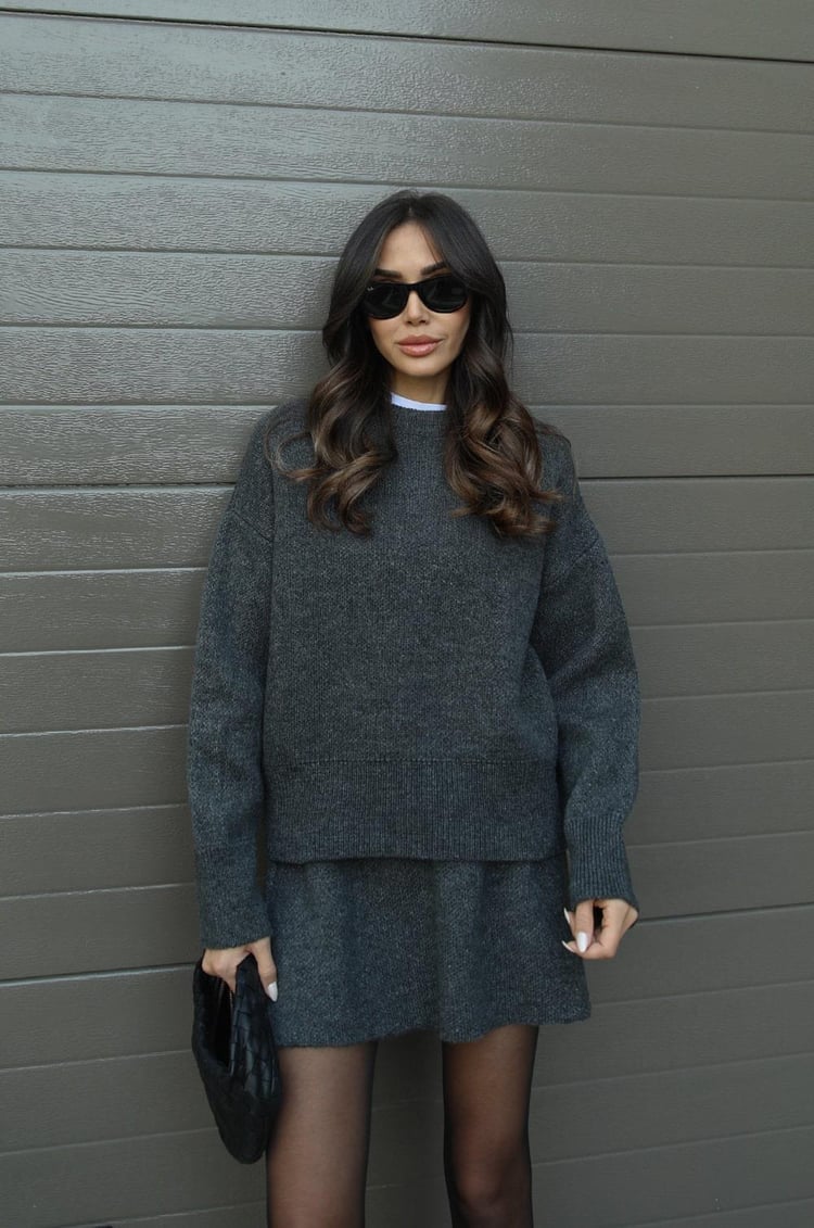 Marie Dames Set Met Trui En Rok