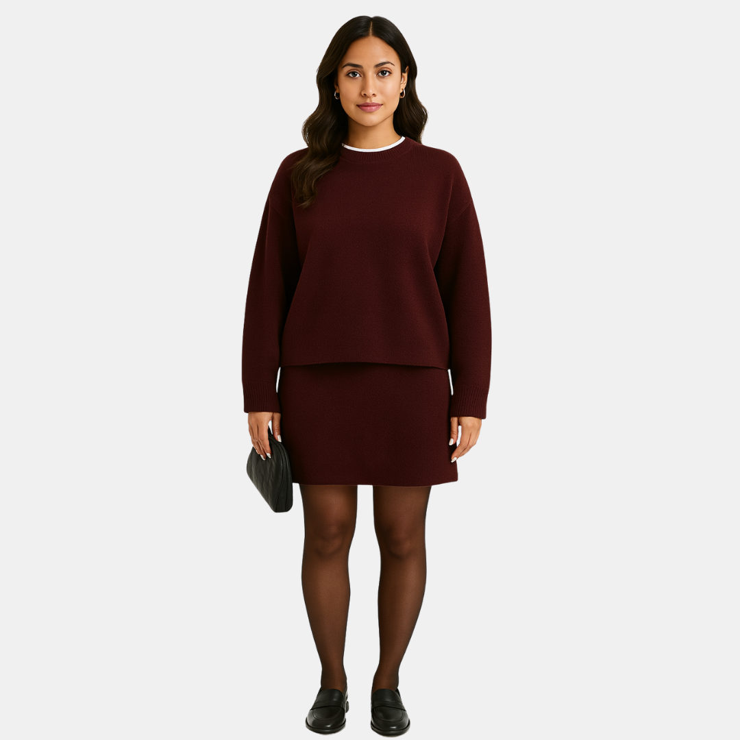 Marie Dames Set Met Trui En Rok