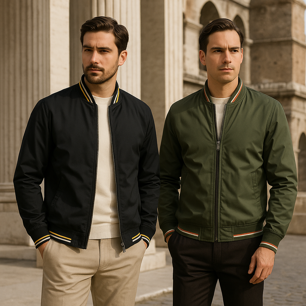 Mason Heren bomberjas met sportieve details