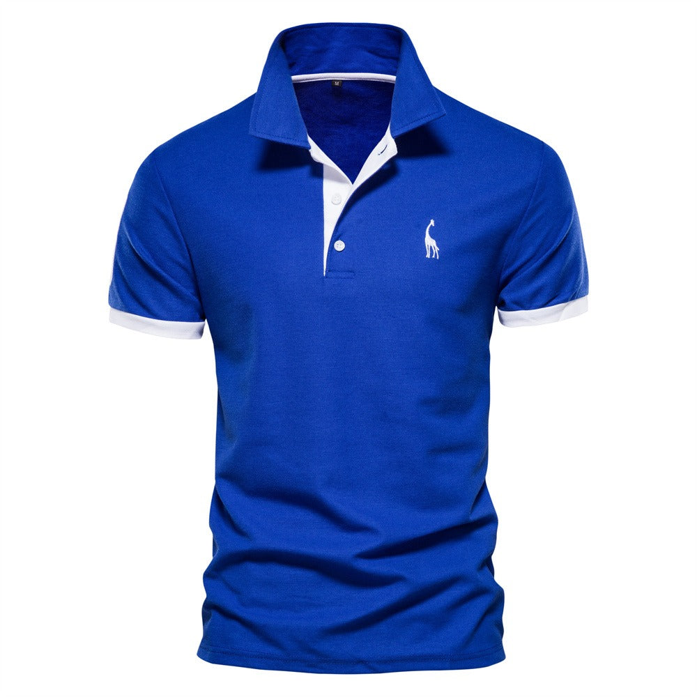 Mats Heren polo met contrasterende details