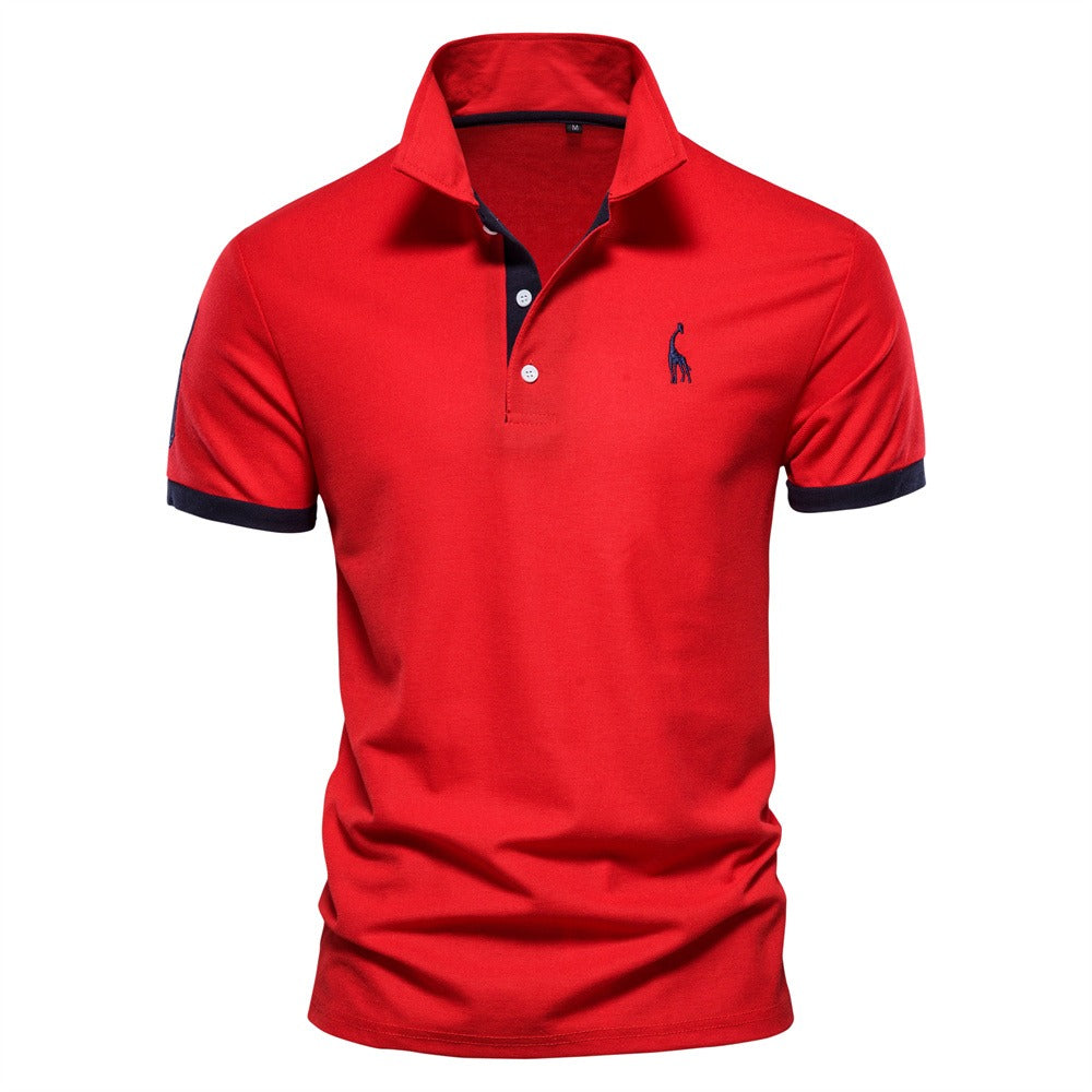 Mats Heren polo met contrasterende details