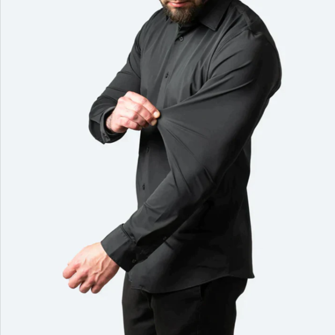 Maxime heren slim fit overhemd met stretch