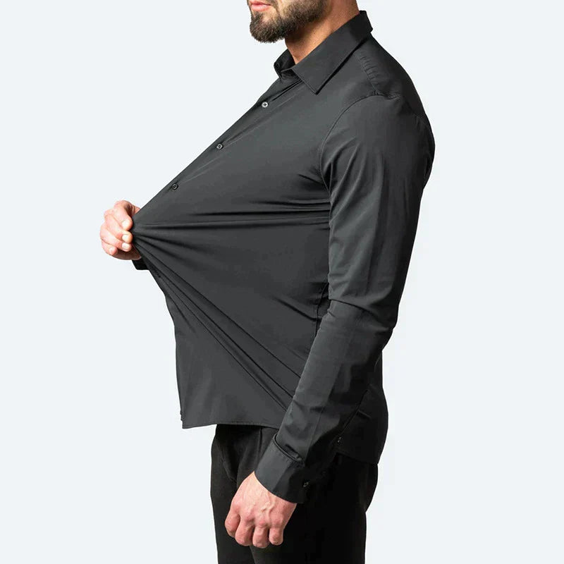 Maxime heren slim fit overhemd met stretch