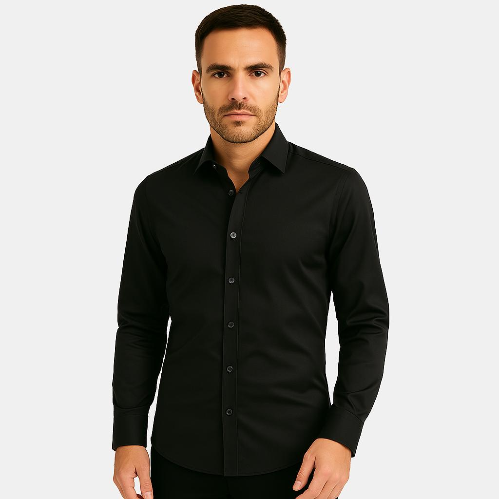 Maxime heren slim fit overhemd met stretch