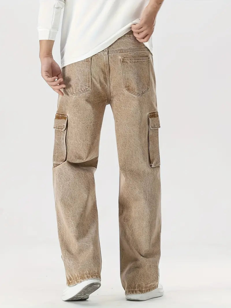 Melvin Oversized heren cargobroek met zakdetails