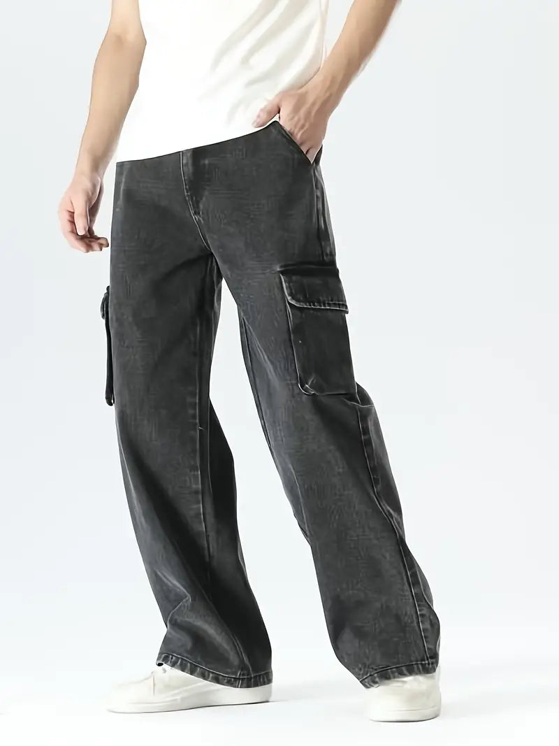 Melvin Oversized heren cargobroek met zakdetails