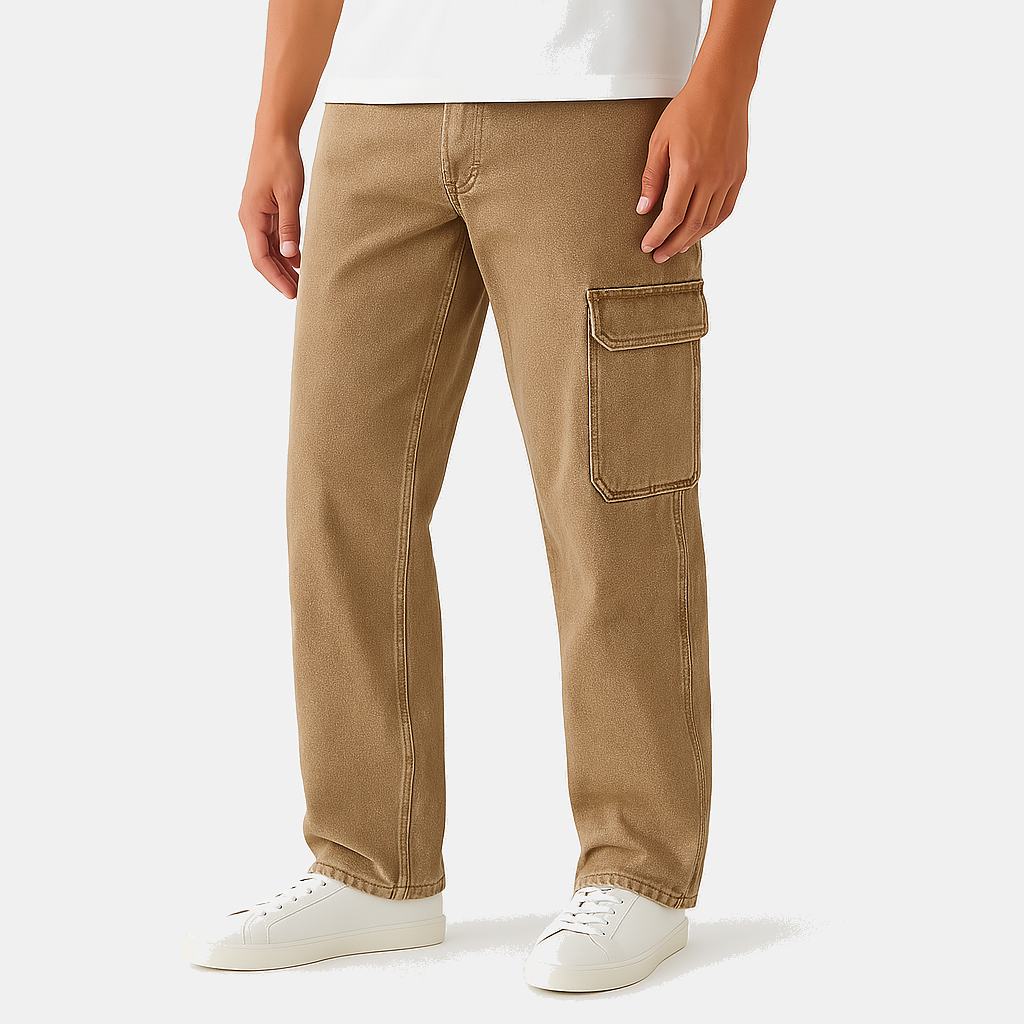 Melvin Oversized heren cargobroek met zakdetails