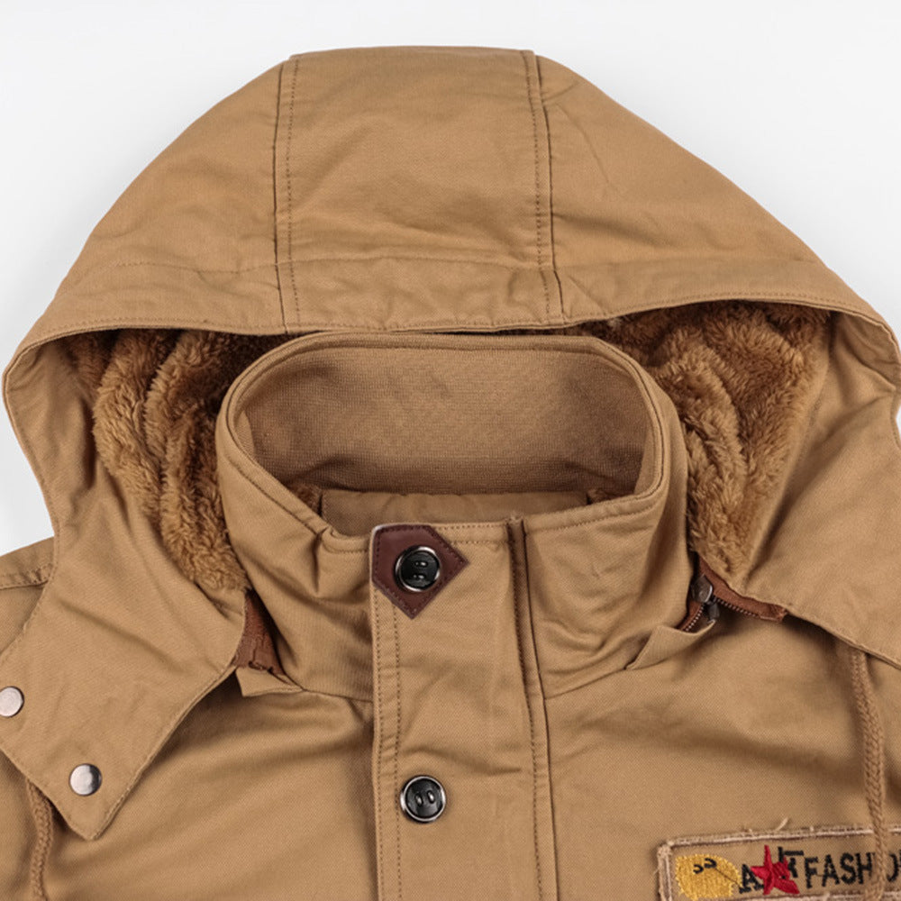 Michel Heren Winterjas Met Capuchon En Zakdetails