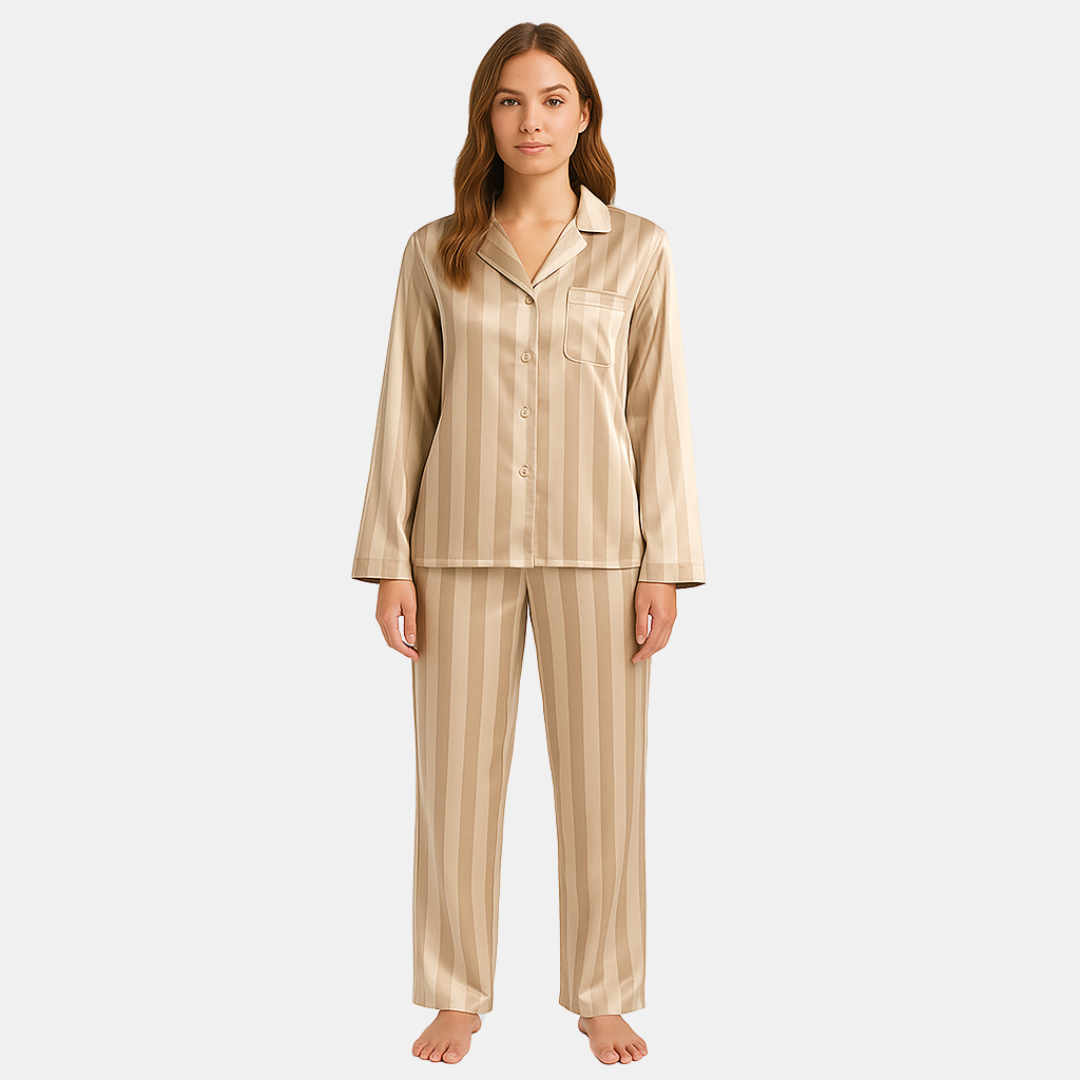 Myrle pyjamaset met streepdesign voor dames