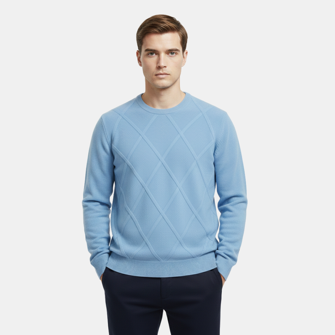 The Lucien Diamond Knit Crewneck