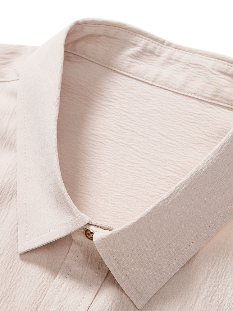 Prince Heren twee-delige zomerset met overhemd en shorts