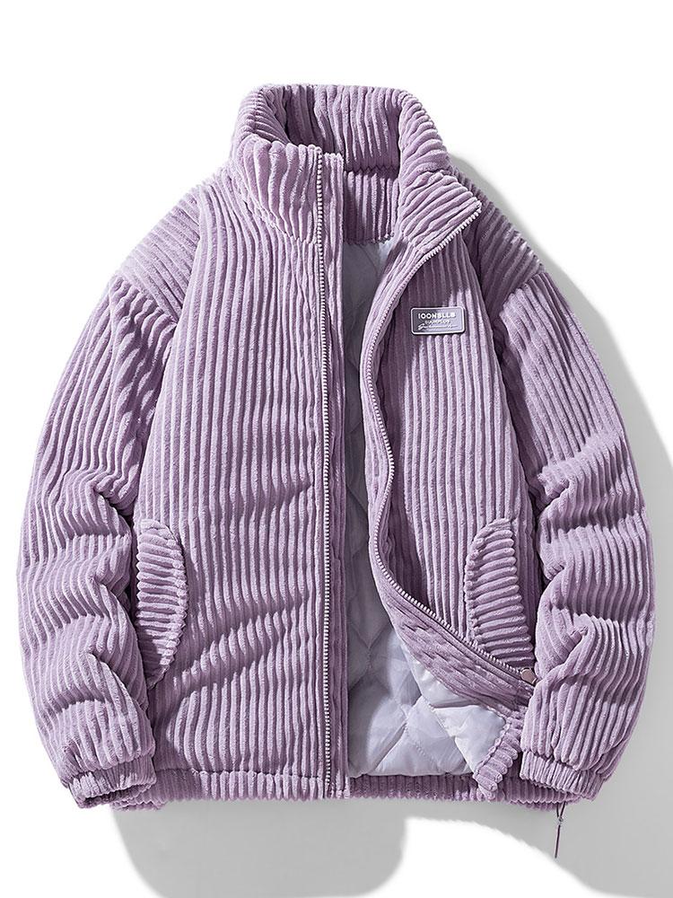 Rafello corduroy heren jas met ritssluiting