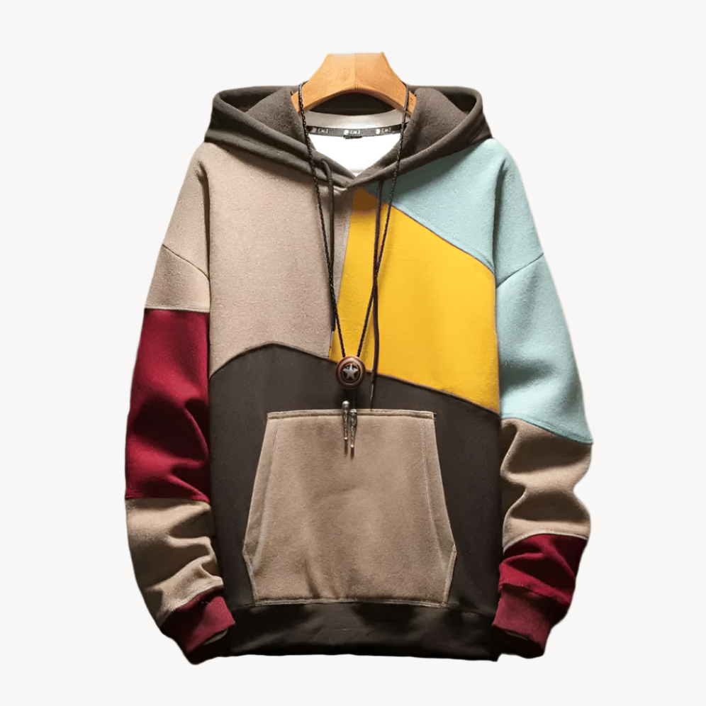 Ralph Heren hoodie met blokpatroon