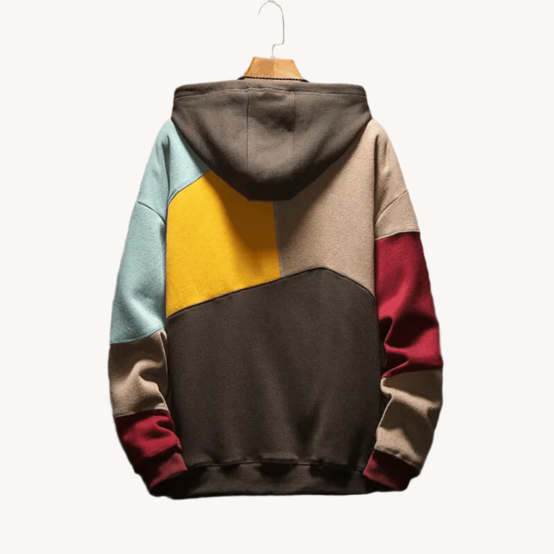 Ralph Heren hoodie met blokpatroon