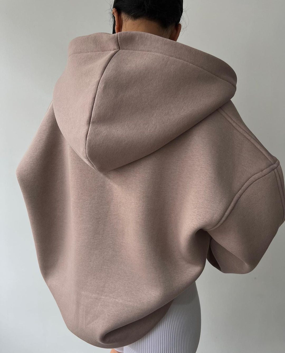 River dames hoodie met opstaande kraag