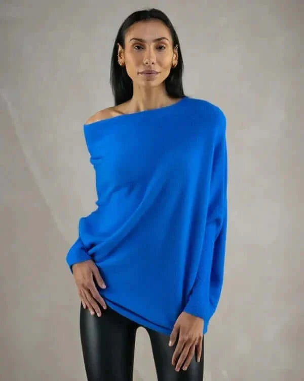 Romy Dames One Shoulder Top Met Lange Mouwen