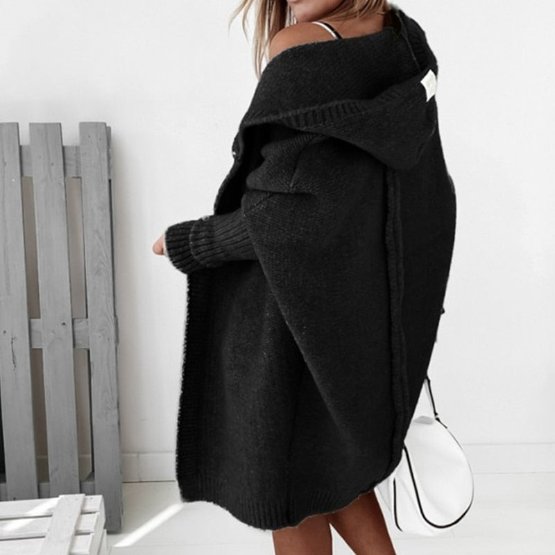 Scarlett Damesvest met capuchon en open voorkant