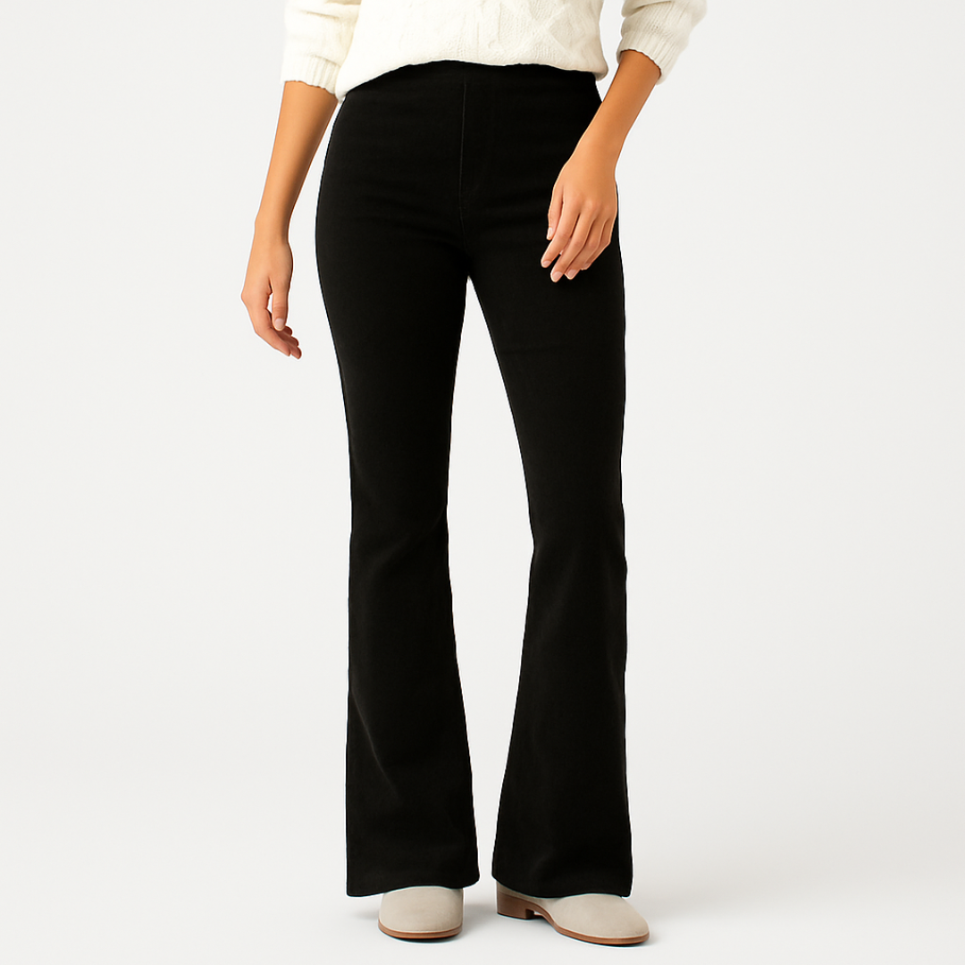 Selena Dames high waist flared broek