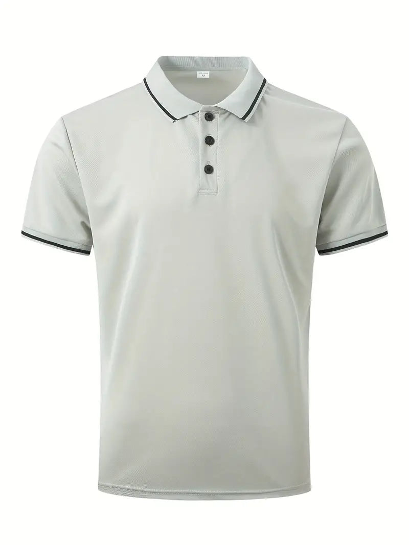 Sjoerd heren polo met contrastdetails