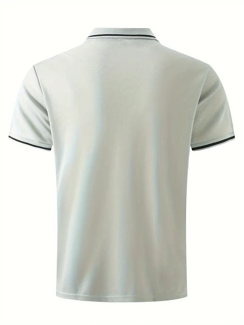 Sjoerd heren polo met contrastdetails